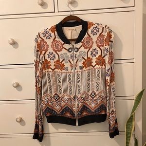 floral bomber jacket